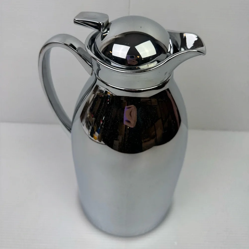 Crate And Barrel Mirror Thermal Insulated Coffee Carafe 1.5L Kitchen Dining Bar